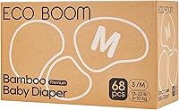 Vista 10 de ECO BOOM Pañales desechables de viscosa de bambú, pañales infantiles suaves naturales, tamaño 1/XS, hasta 10 libras, blanco, 80