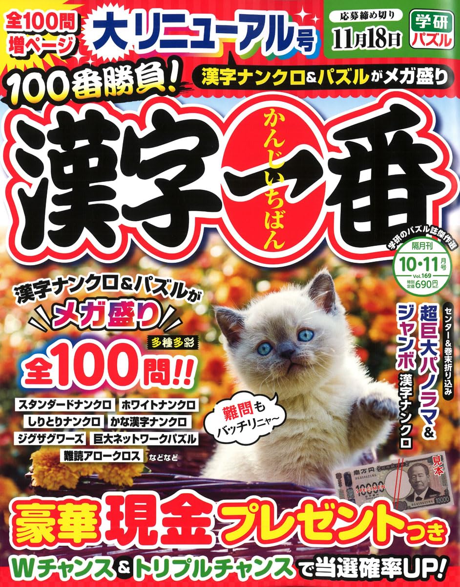 Amazon.co.jp: 漢字一番 (2026年10月号) : 本