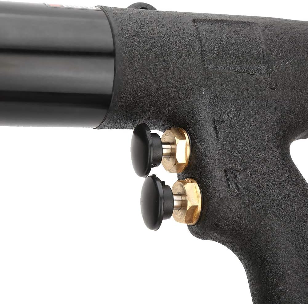 Pneumatic Riveting Gun, Air Rivet Tool for Metal Plate and Pipe, Self-Locking Quick-Change Head