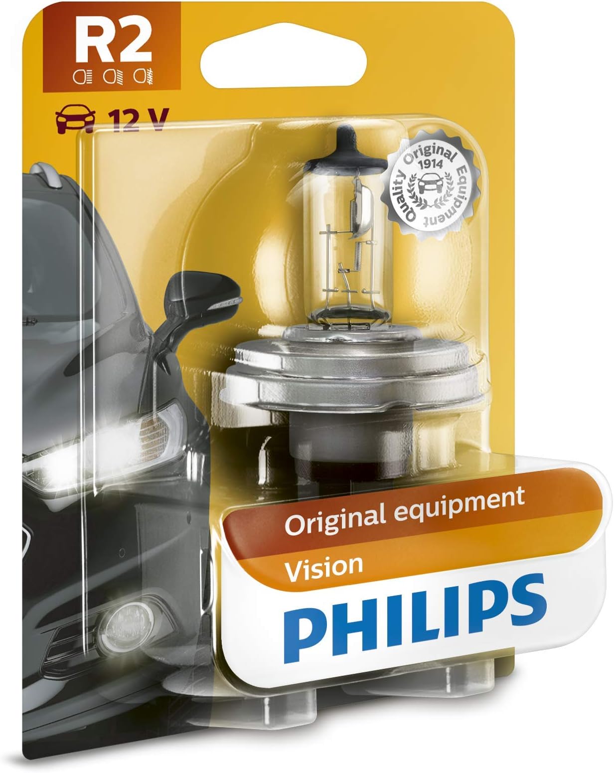 R2 Visio 12475B1 Headlight Bulb Single in Blister Pack