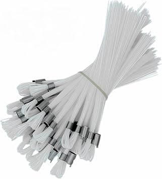ACE Supply White Marking Whiskers - 25 Pack - Durable Marking Whisker Set - Use Survey Whiskers As Survey Stakes, Construction Markers, Or Trail Markers