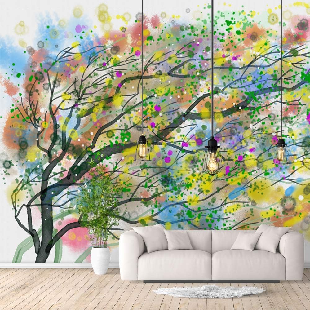 NWT Wall Murals for Bedroom Abstract Great Tree Removable Wallpaper Peel and Stick Wall Stickers - 66x96 inches