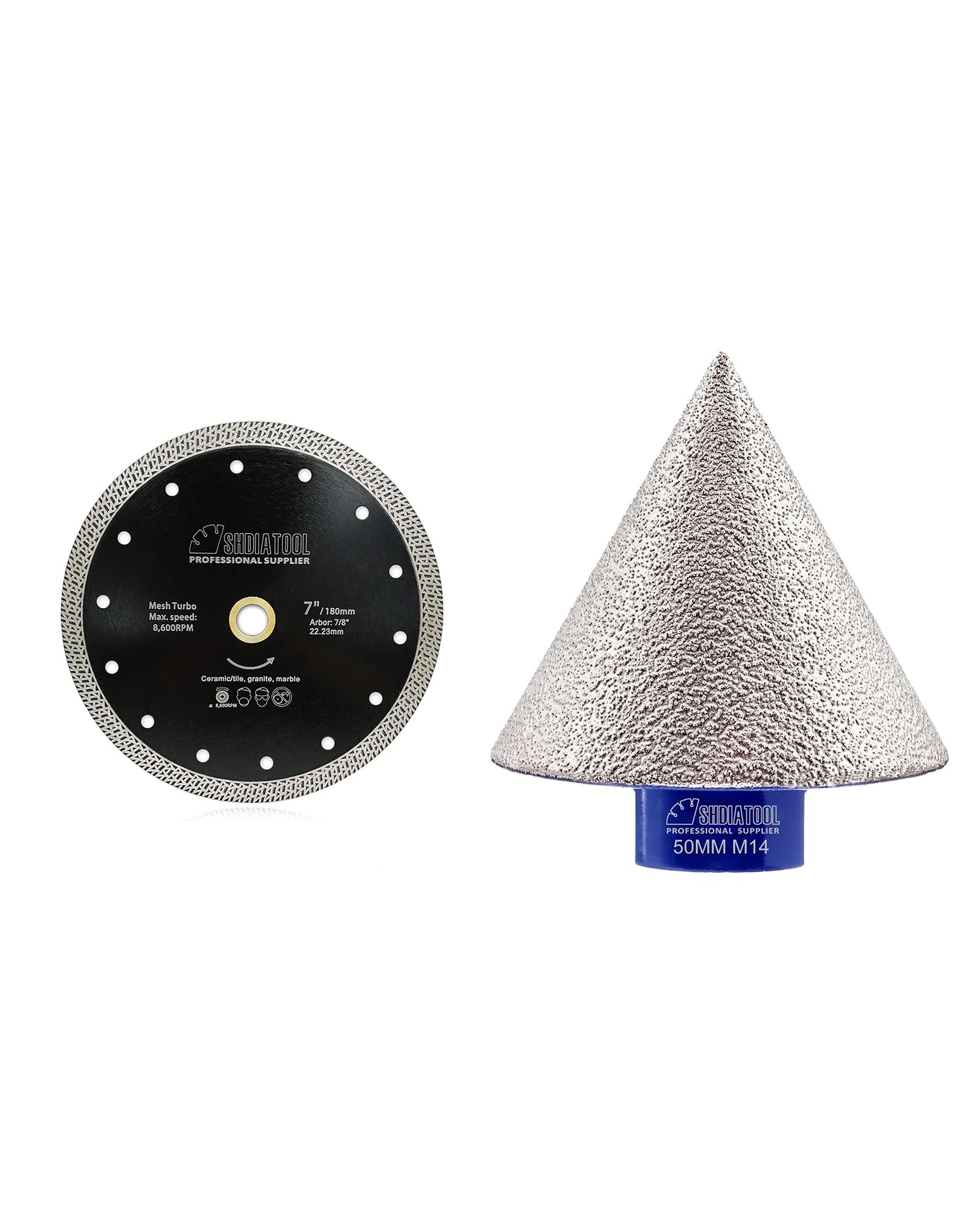 Fraisage au diamant bit et disque SHDIATOOL pour coupes sans éclats