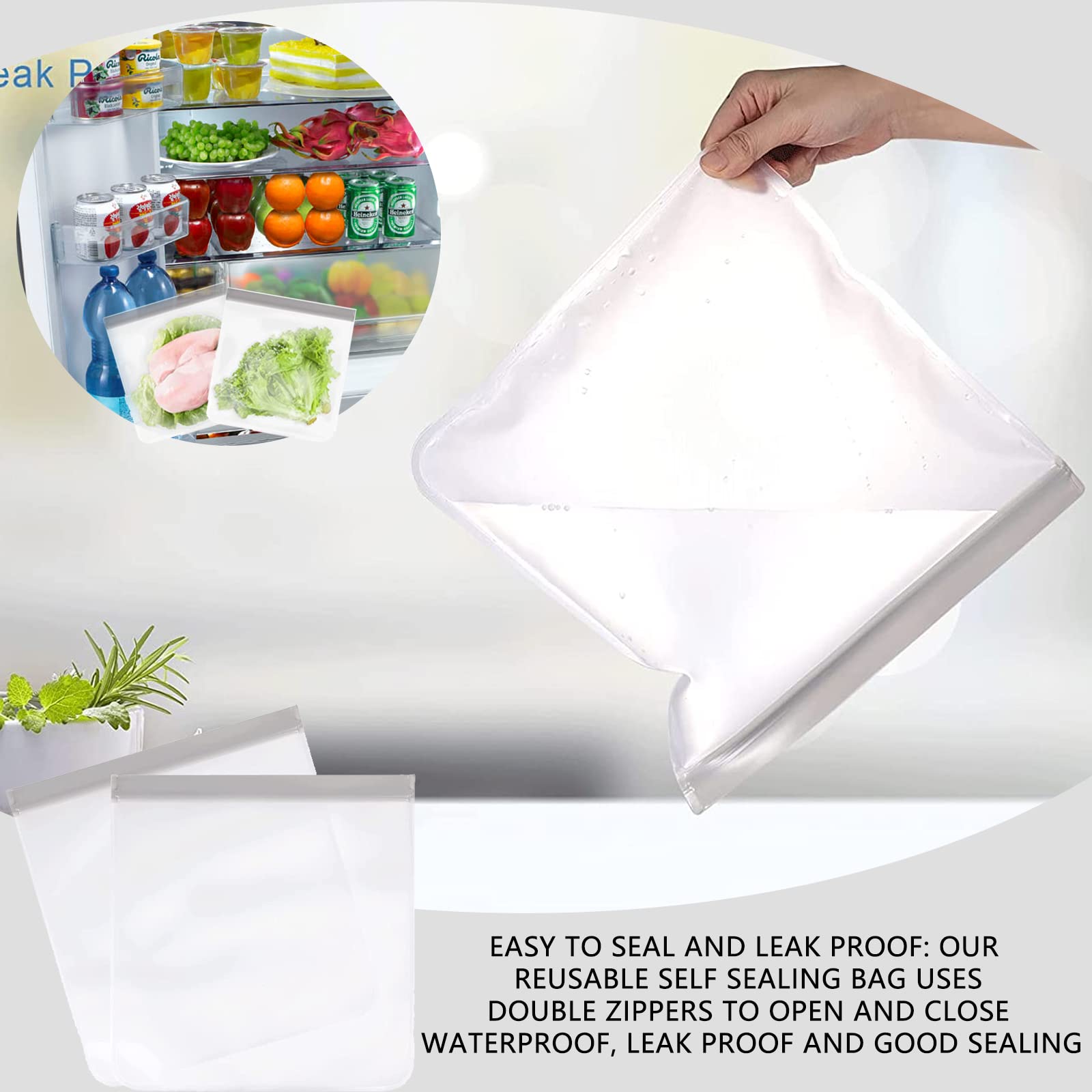Neceser Transparente De Viaje - 6 Piezas Multifunción Con Cremallera, Bolsa PVC Para Líquidos En Avión, Bolso Mujer