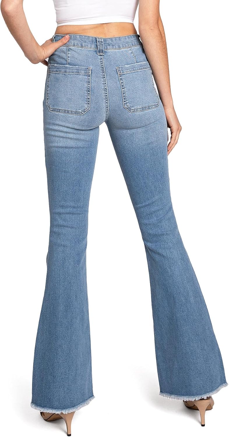 Celebrity Pink Regeneration Women's Juniors Mid Rise Flare Jeans - Image 4
