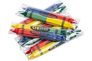 AmerCareRoyal Bulk Crayons: Non-Toxic, Double-Ended, Case of 250