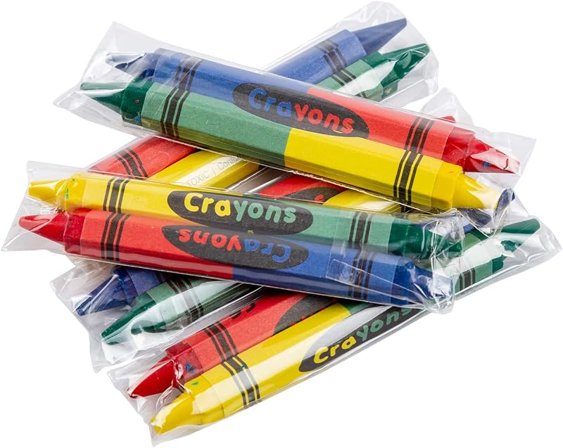 4-Color Double End Honeycomb Crayons, Case of 1000