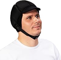 Ribcap Fox Black Medical Grade Soft Protective Helmet for Epilepsy Seizures - Impact Protection