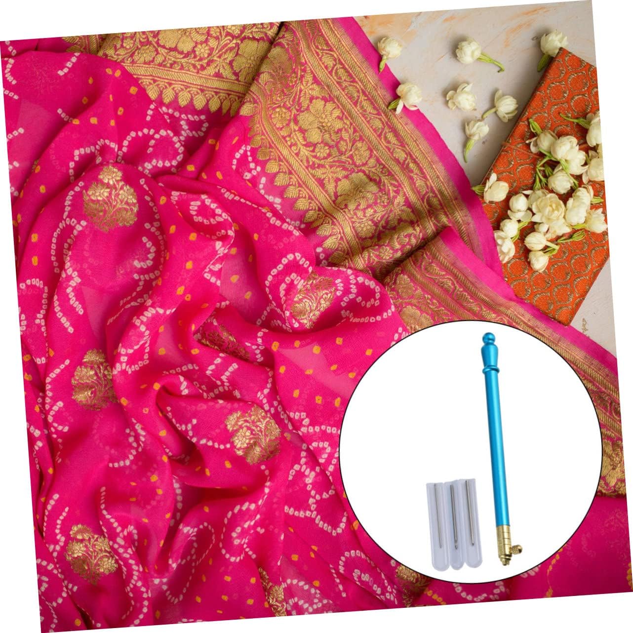 UTHCLO 1set Punching Needle Set Ergonomic Grip Embroidery Hook Needles for Bead Stitching and Knitting Kit for Creative Pattern Design for Craft Enthusiasts