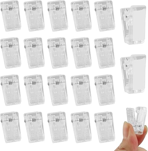 20 clips autoadhesivos para colgar tapices de pared, clips adhesivos de plástico para colgar fotos, clips de primavera, para carteles de oficina,