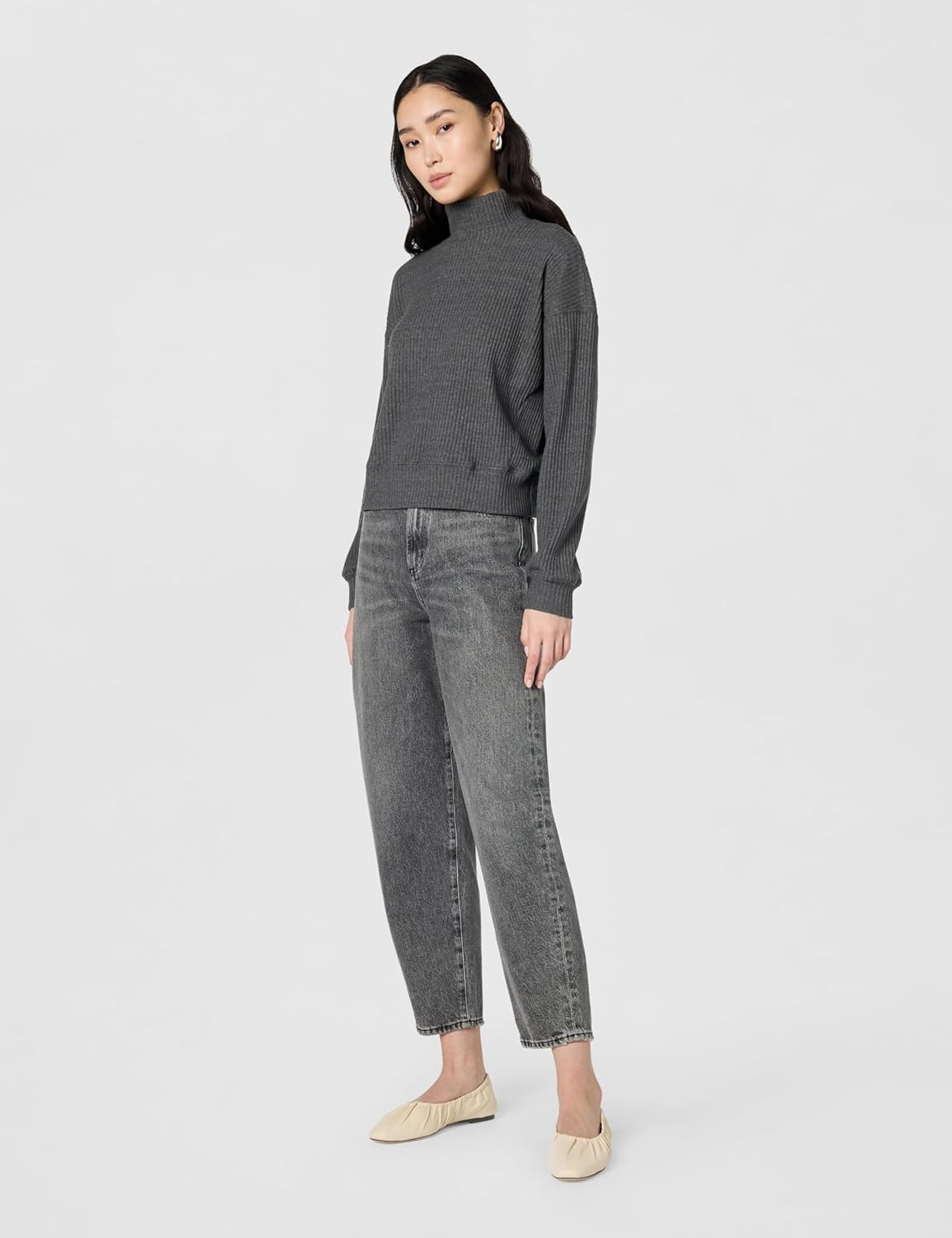 Velvet by Graham & Spencer Womens Georgia Triblend Cozy Rib Sweater - Image 6