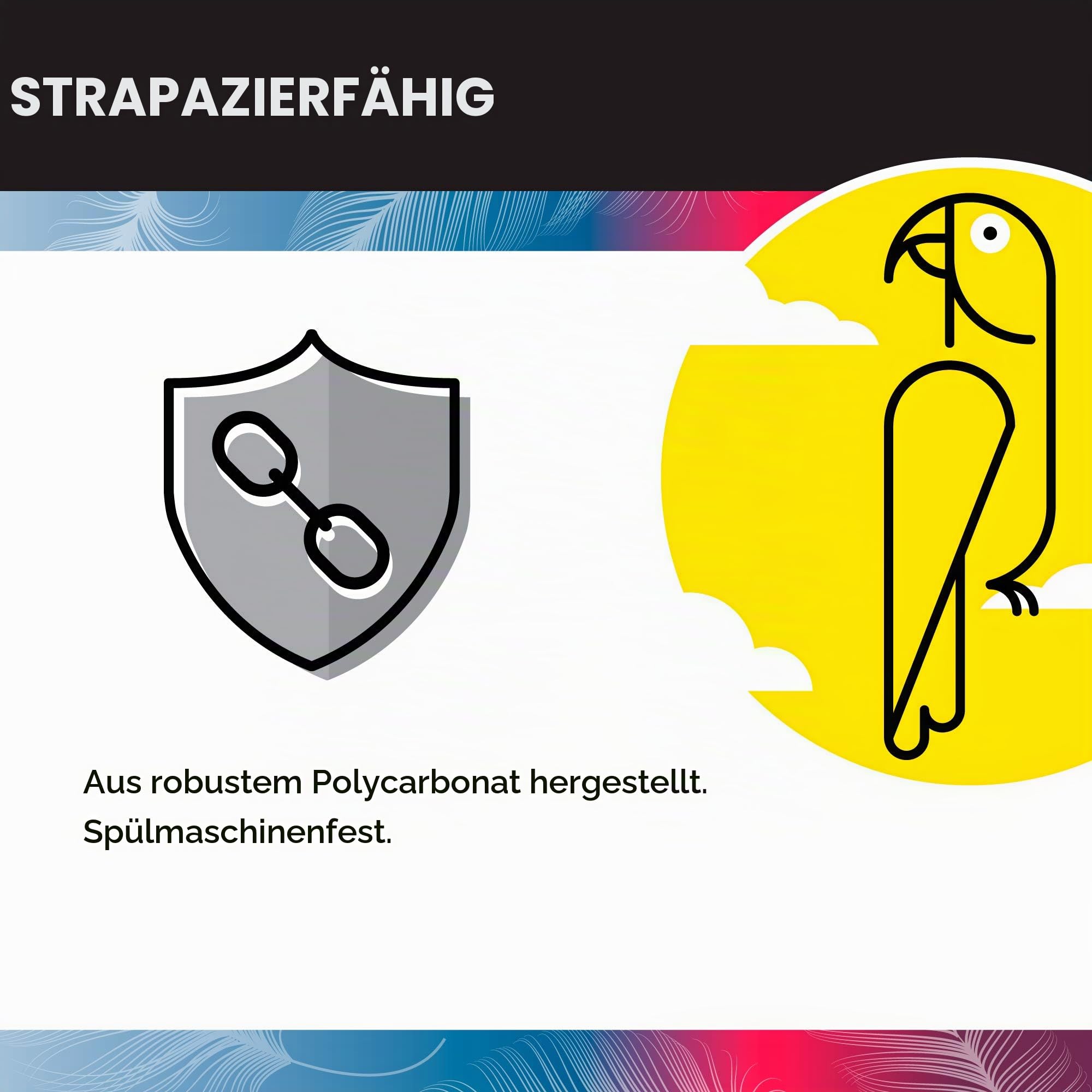 HappyBird ® | Leckerchenrad XL Foraging Wheel -Futtersuche mit Spaß