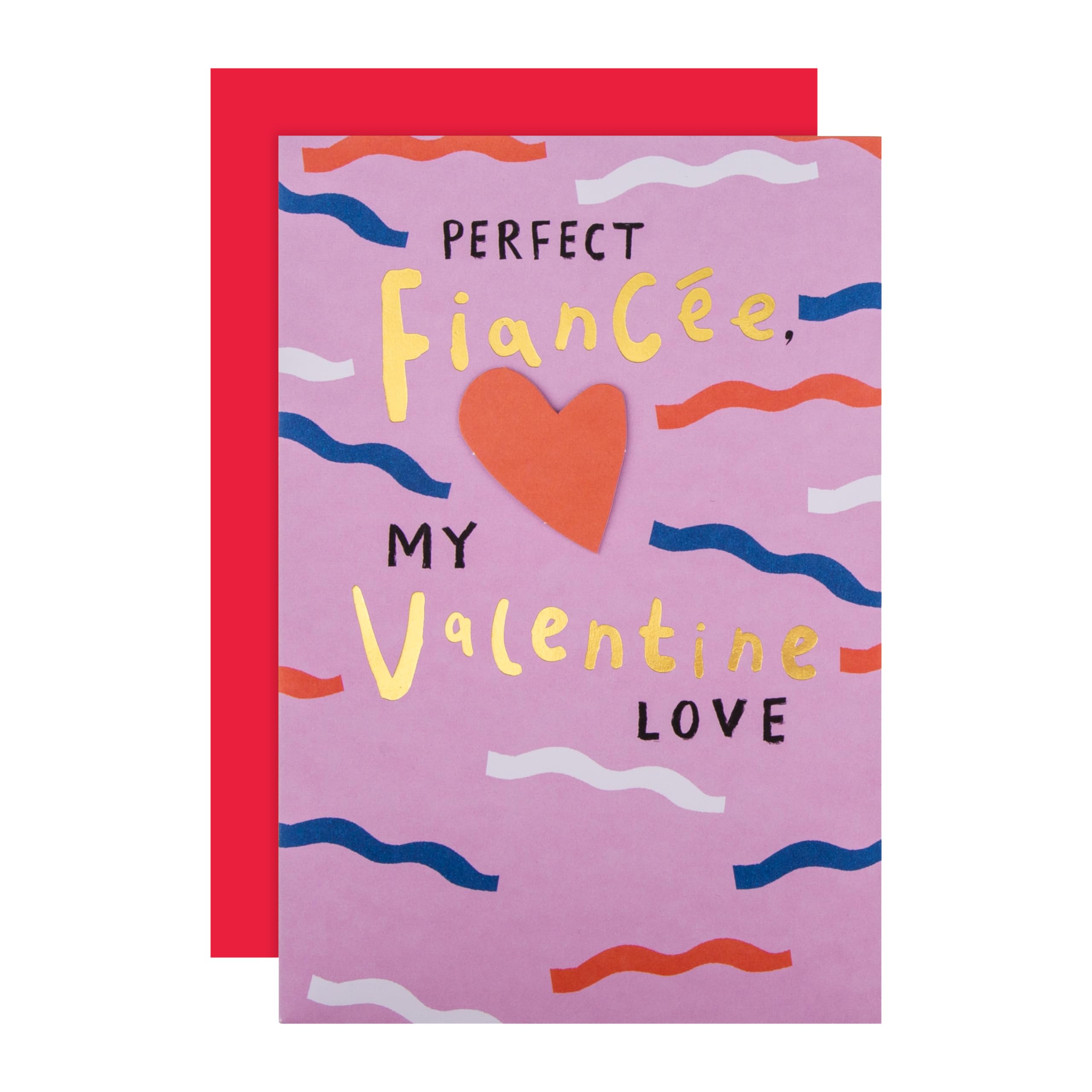 Hallmark Valentinskarte Für Verlobte – Mit Herz-Design, Goldfolie & 3D-Elementen, 20,2 X 13,8 Cm