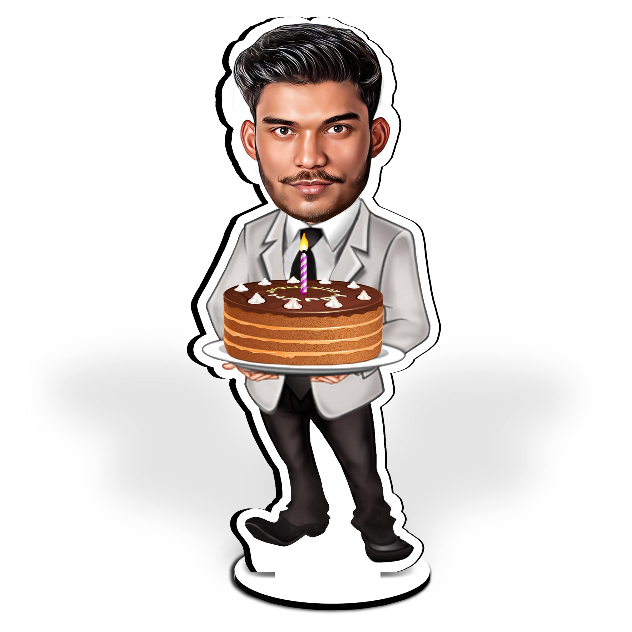 Trove Treasure Wood Caricature Personalized Gifts For Men On The Ocassion Of Birthday. Height 8 Inch (Car-05), Multi (B0BQFLGHPH) Amazon Price History, Amazon Price Tracker