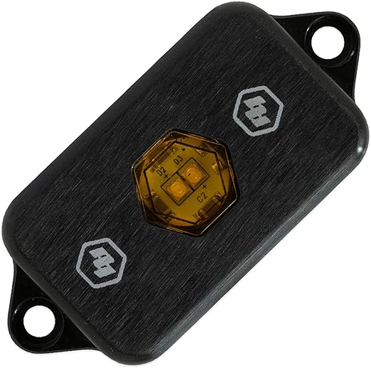Baja Designs LED Rock Light for UTV, ATV, Off Road 4x4, Truck, Car, Boat - Waterproof, Dustproof, 1 each (Amber)