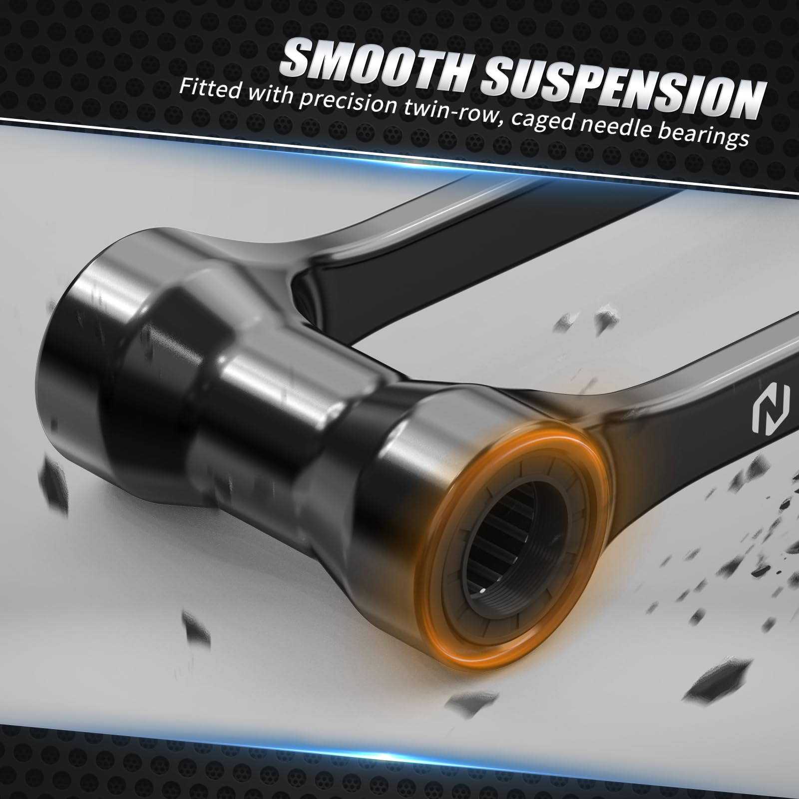 NICECNC - Link di sospensione posteriore inferiore nero compatibile con Yamaha YZ 250 FX 2020-2025 YZ 450 FX 2019-2025, WR 450 F 2016-2025, vedere compatibilità