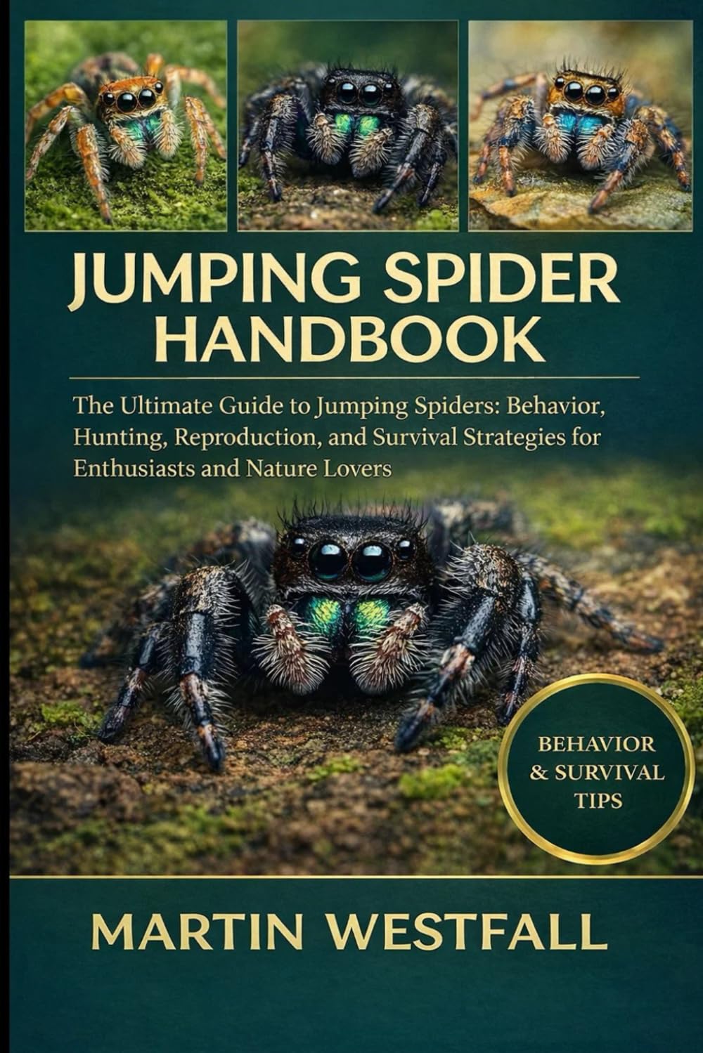 JUMPING SPIDER HANDBOOK: The Ultimate Guide to Jumping Spiders: Behavior, Hunting, Reproduction, and Survival Strategies for Enthusiasts and Nature Lovers.