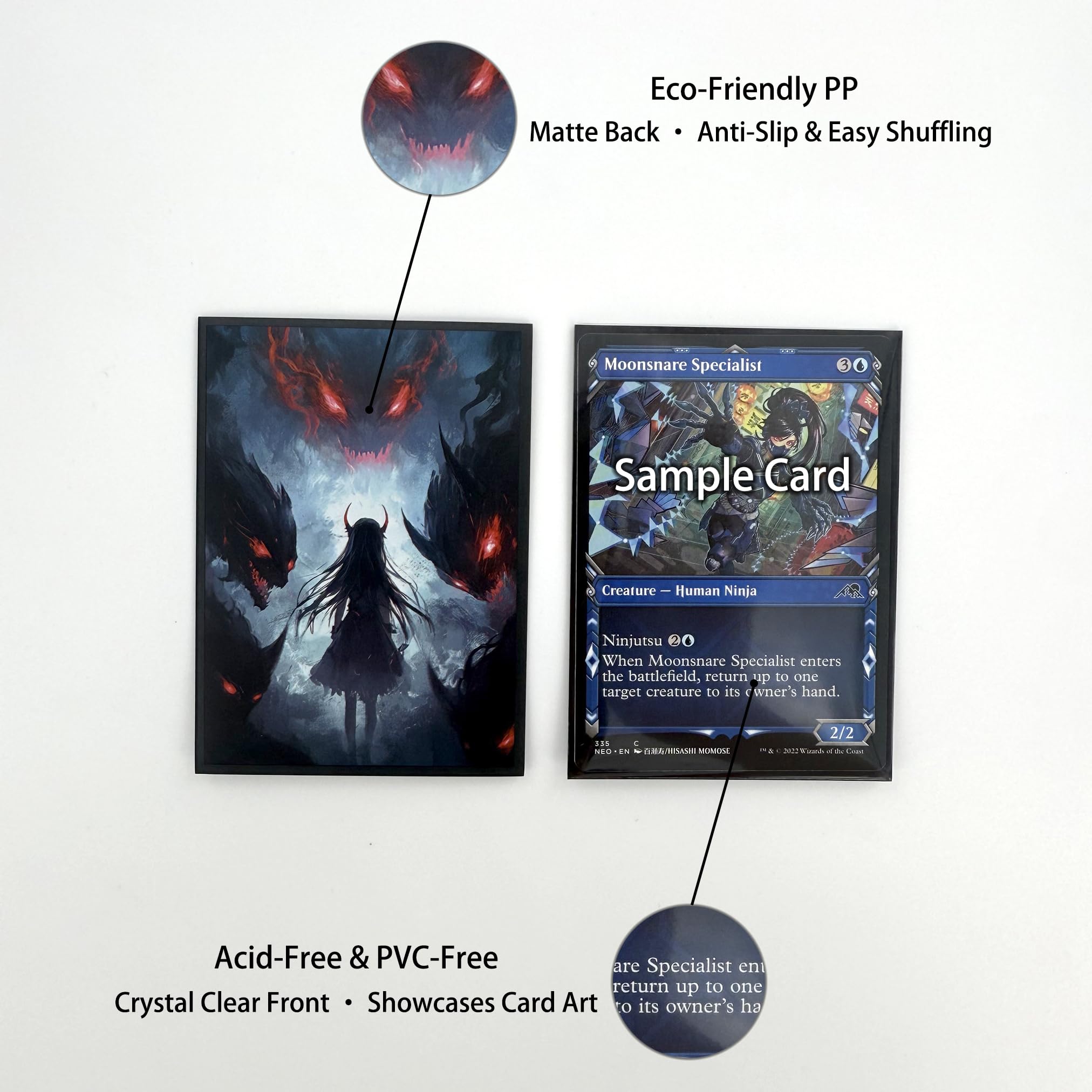 Amazon.co.jp: MTGカードスリーブ100枚。TCGカード保護スリーブの