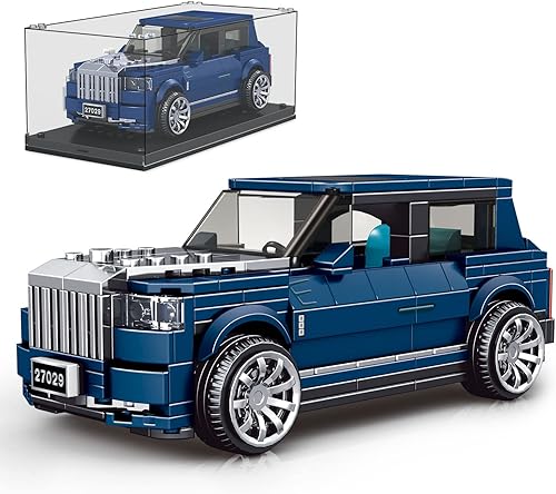 Mould King Rolls-Royce Cullinan - Juegos de construcción de juguete para automóvil con vitrina acrílica, modelo coleccionable, bloques de