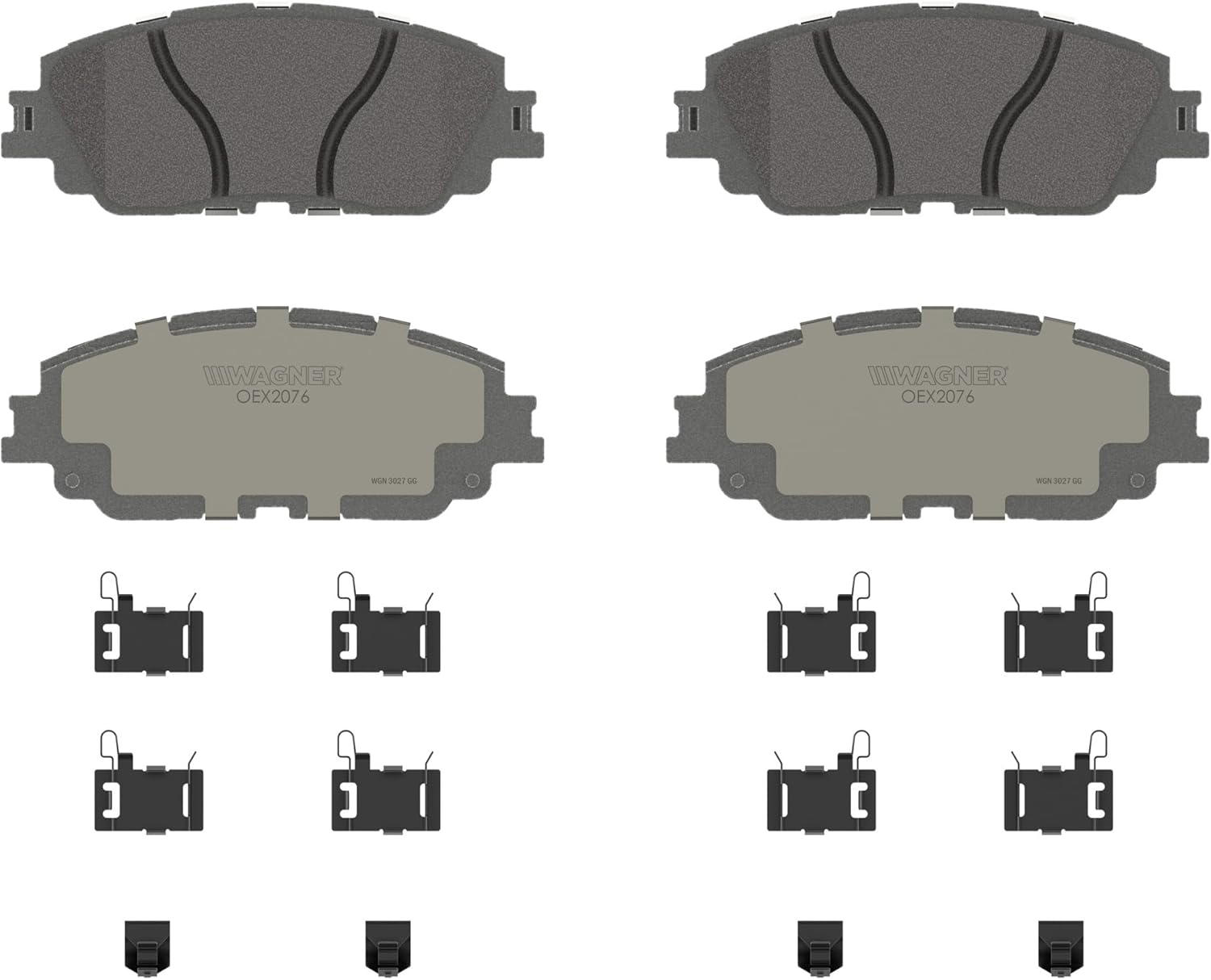 Wagner OEX OEX2076 Front Disc Brake Pad Set Premium Ceramic for Toyota RAV4