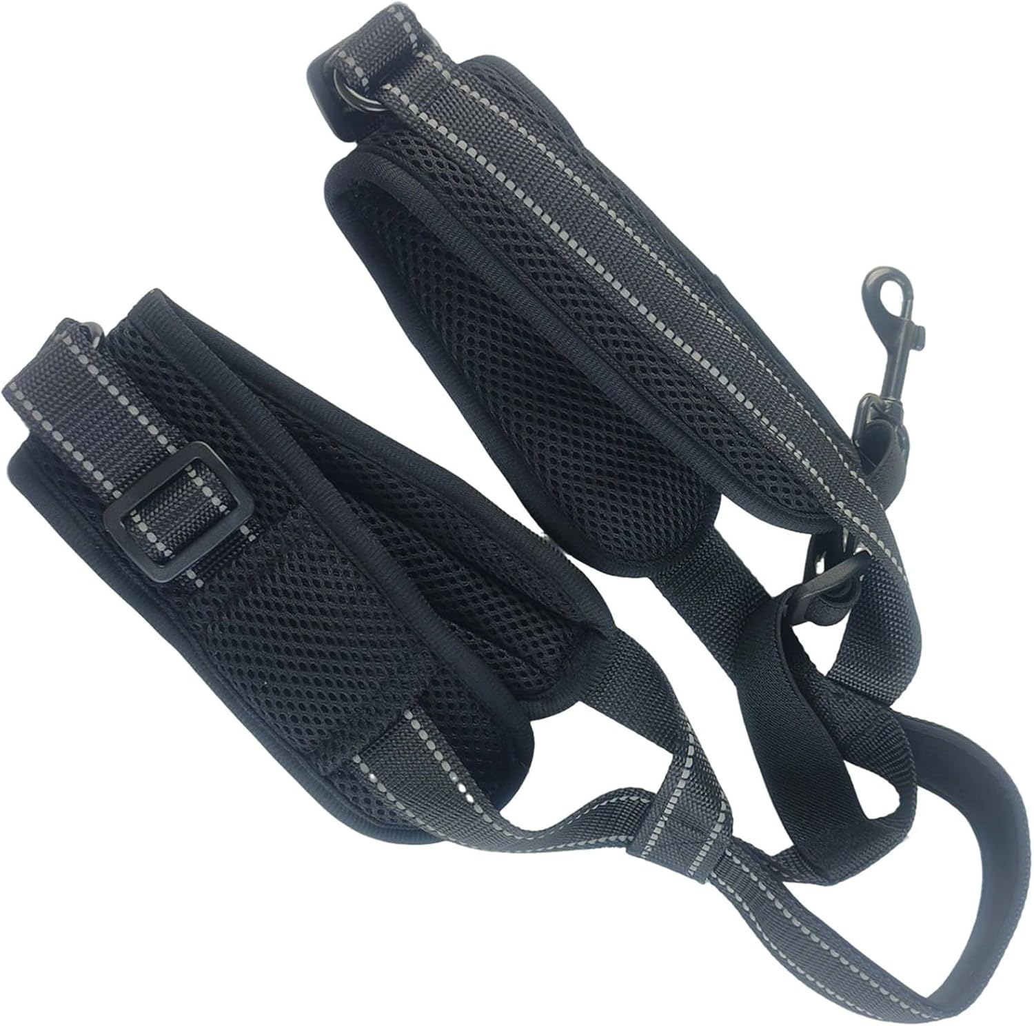 Black L Dog Support Harness for Back Legs, Adjustable Straps Pet Sling for Mobility, Breathable Mesh Rear Lifting Support