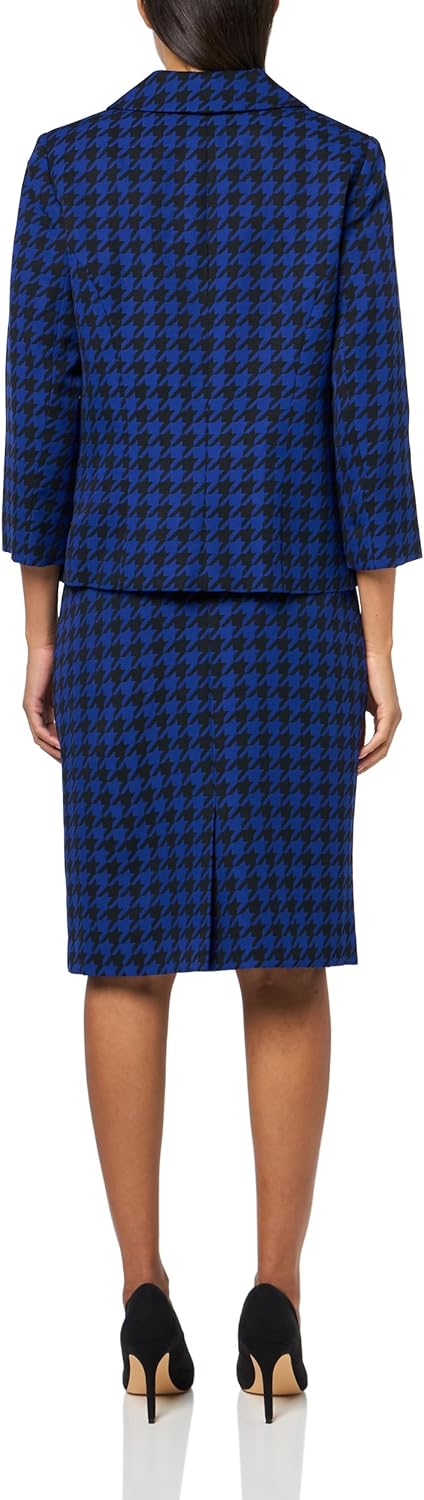 Le Suit Womens Four Button Boxy Blazer & Skirt, 2pc Set - Image 2