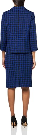 Le Suit Women's Four Button Boxy Blazer & Skirt, 2pc Set
