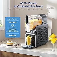 Vista 9 de Máquina para granizar, no necesita hielo, máquina de bebidas congeladas con 6 ajustes preestablecidos, limpieza automática y pantalla de temperatura
