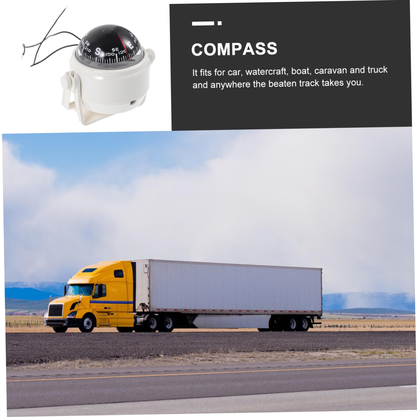 BIUDECO Compass for Car Mirror Auto Compass for Dashboard Car Ornaments Dashboard Decorations Truck Marine