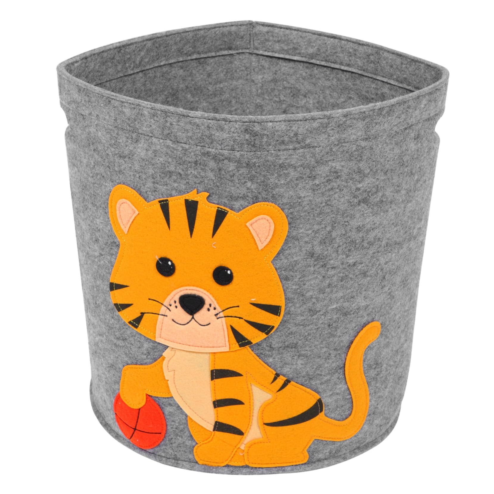 Panier rangement feutre HEMOTON : solution anti-désordre avec ce lot de 3 bacs à jouets mignons