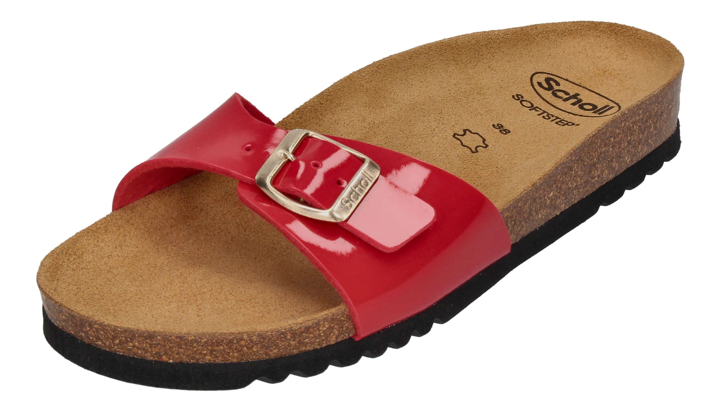 Scholl Women's Estelle Sandal, Red, 5 UK