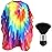 FEBSNOW Barber Cape Waterproof Professional Hair Cutting Cape Neck Duster Brush for Haircut Tie-dye Salon Beard Hairdressing Kits 46.8  56 Inches