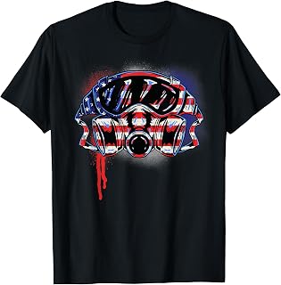 Automotive Car Painter Mask American Auto Body Technician T-Shirt