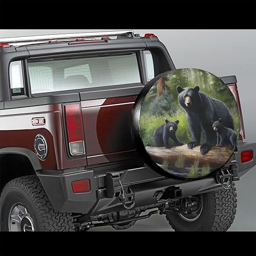 Miniatura 2 de Eugzak Cubiertas de neumáticos de repuesto para remolques, protectores de ruedas, cubiertas de neumáticos, resistentes a la intemperie y al polvo,