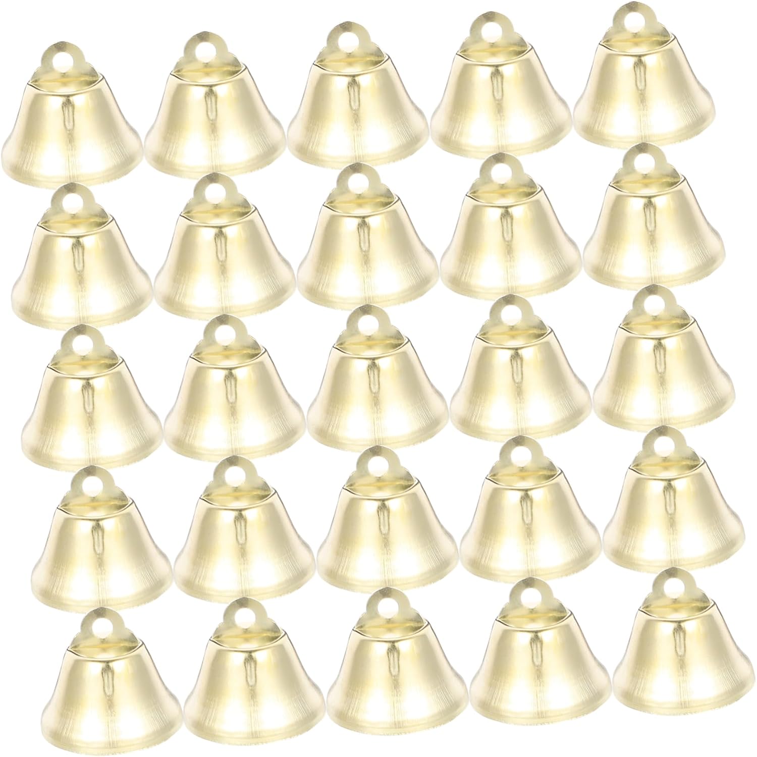Small Mini Jingle Bells for Pets, 100 Pieces Copper Craft Bells