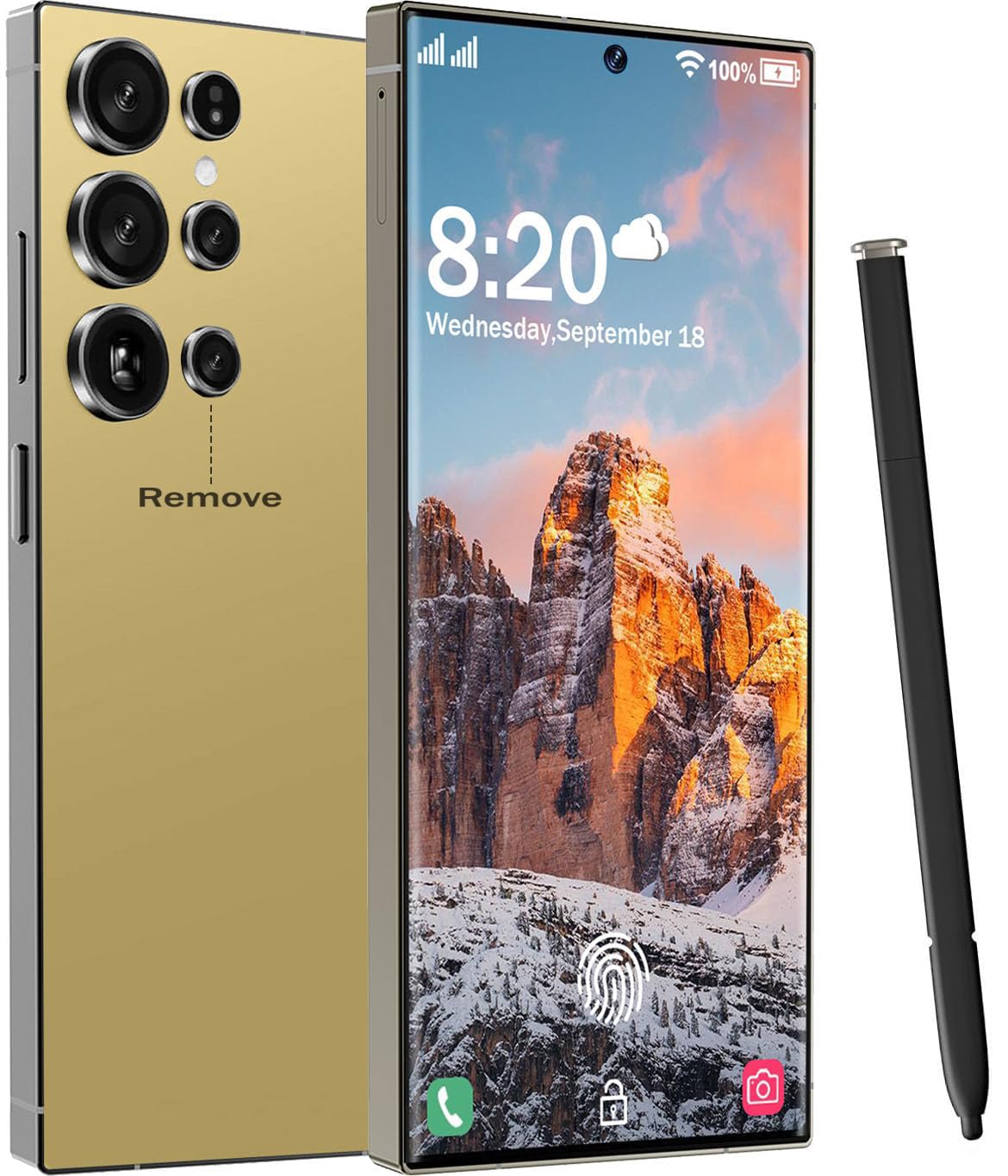 View 1 of ***MAJOR DAMAGE***HTDSHFY I25 Ultra Unlocked Smartphone, 12GB+512GB, 7000mAh Battery