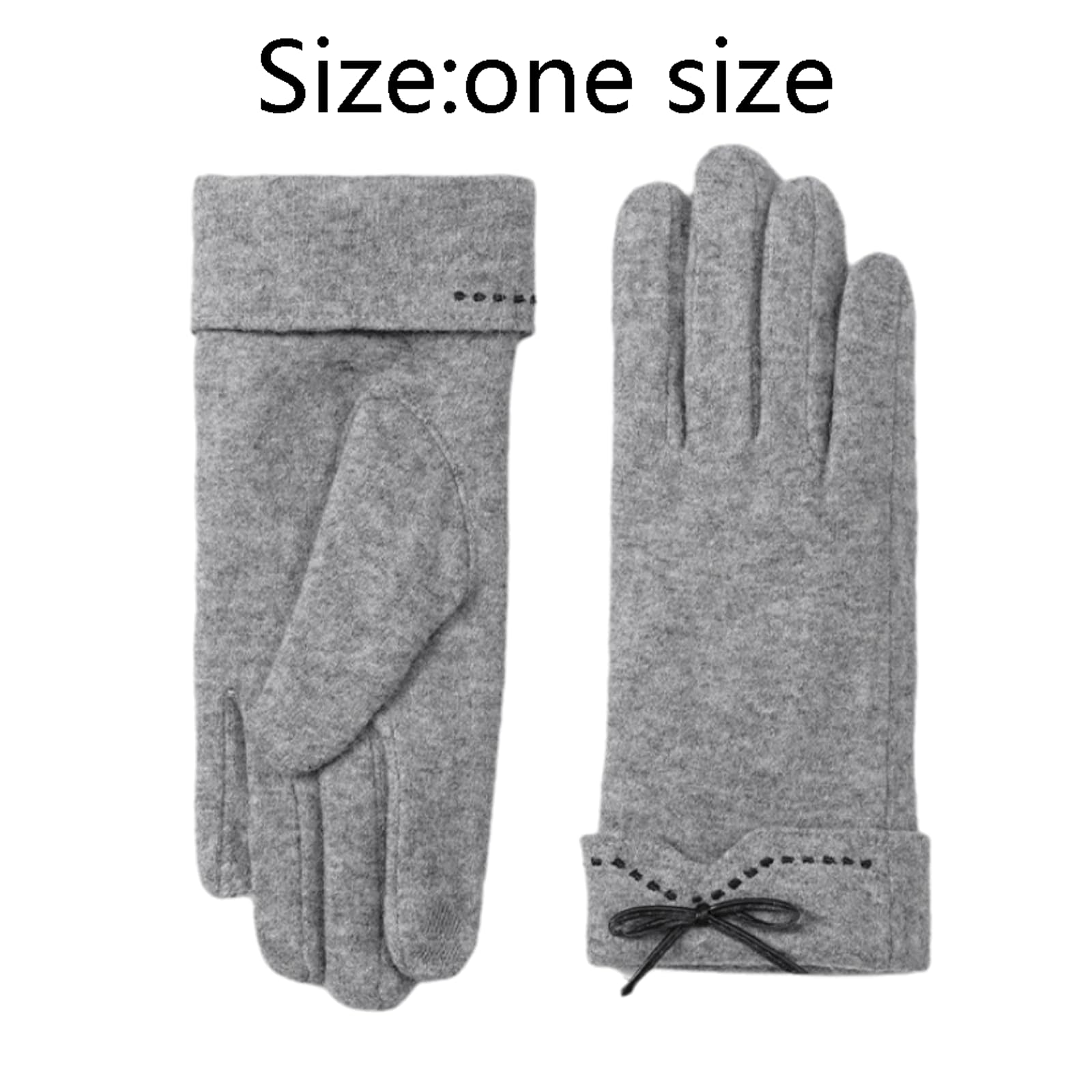 Cálido Manoplas de Lana con Dedos para Pantalla táctil, Guantes cálidos con Forro Polar, Guantes Gruesos y Suaves, Guantes de Punto de Talla única, Decorativos cómodo