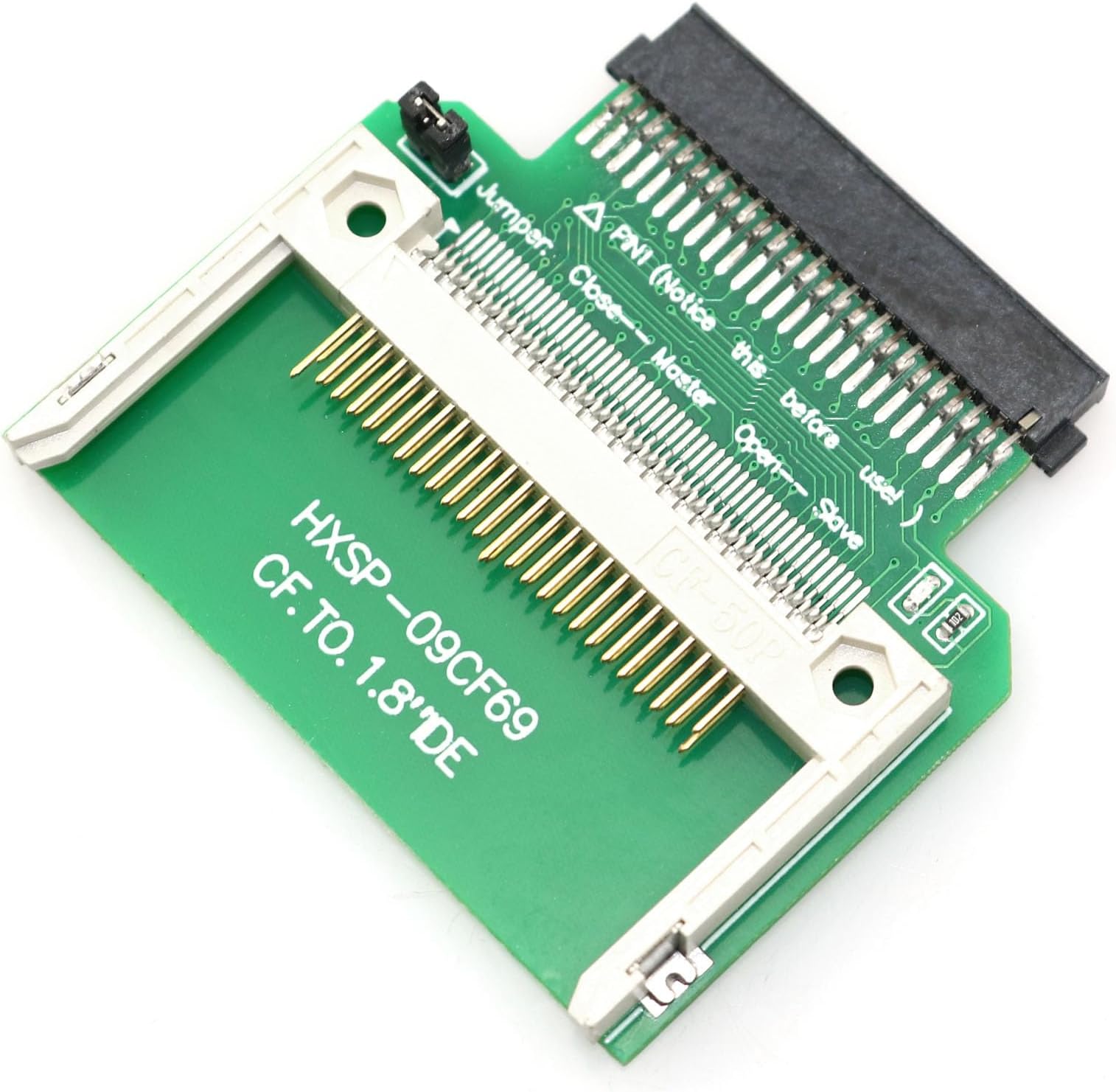 CY Memory Card Adapter CF Compact Flash Memory Card to 50pin 1.8 Inch IDE Hard Drive SSD Converter Adapter