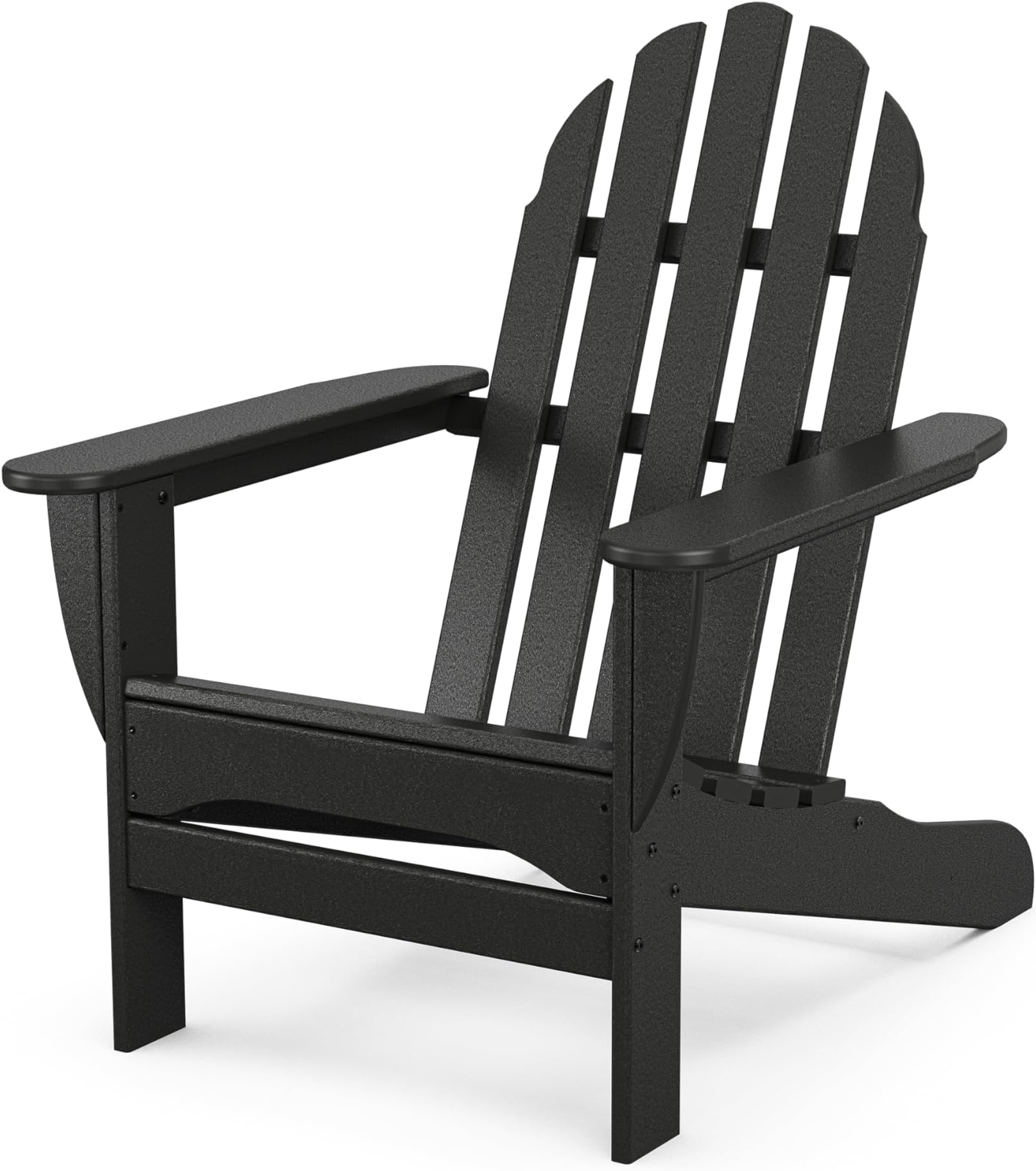 POLYWOOD AD4030BL Classic Outdoor Adirondack Chair, Black