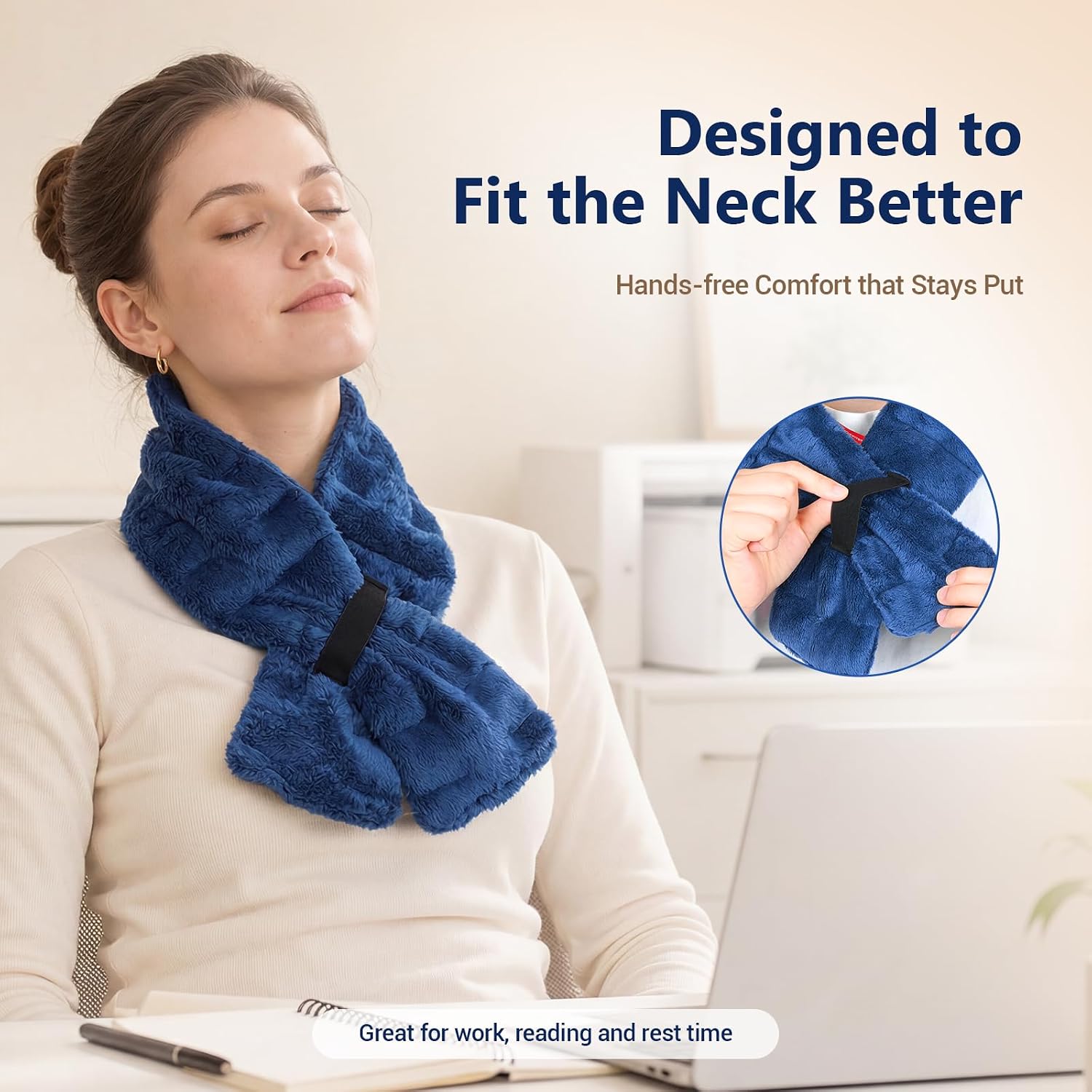 Comfytemp 33"×4" Microwave Heating Pad for Neck & 12"x22" Large Microwave Heating Pad for Back Bundles image 5