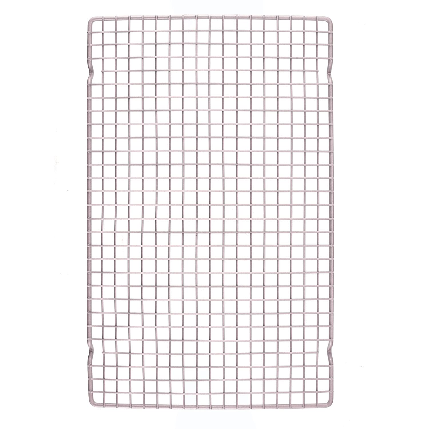 CHEFMADE Baking and Cooling Rack, 16-Inch Non-stick Bold-Grid Design Carbon Steel Wire Rack, FDA Approved for Oven Baking 16.3" x 10.1" x 0.7" (Champagne Goldï¼â€°