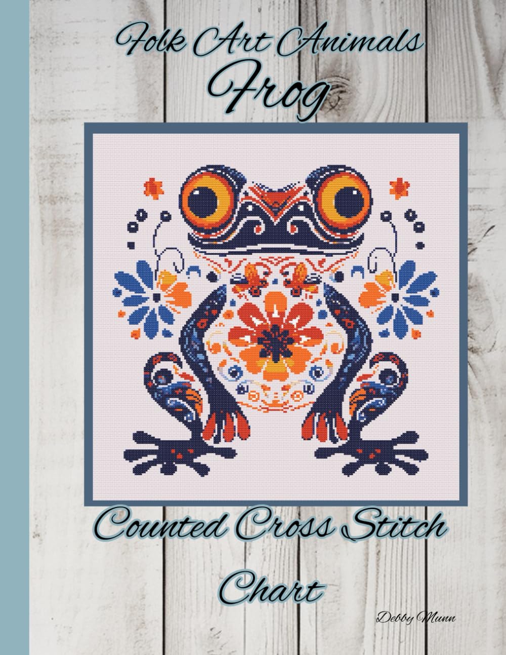 Folk Art Animals - Frog: Counted Cross Stitch Chart