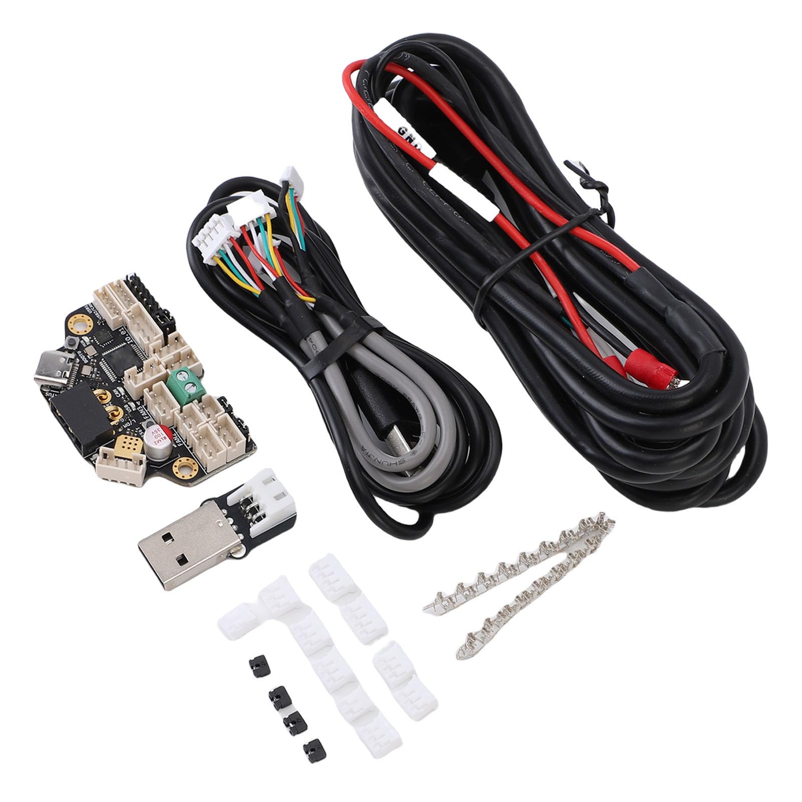 FTVOGUE Placa Adaptadora de Bus CAN Placa de Control PCB con STM32G0B1T3 TMC2209 2 Más 1 Puertos USB 4 Salidas de Ventilador Soporte de LED RGB para Actualizaciones de Motor de Extremo Caliente de
