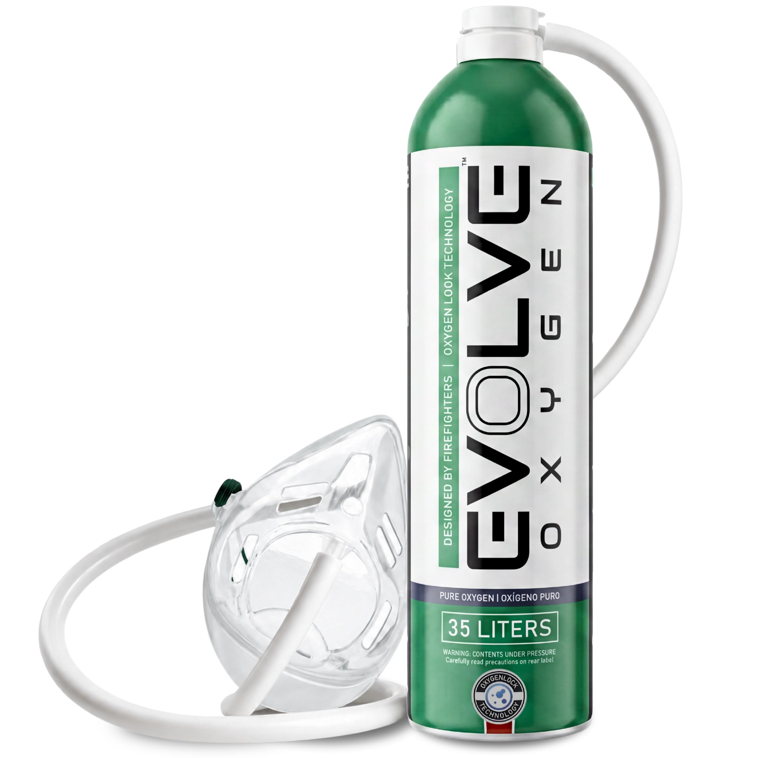 Amazon.com: EVOLVE 35-Liter Pure Oxygen Canister with Mask and