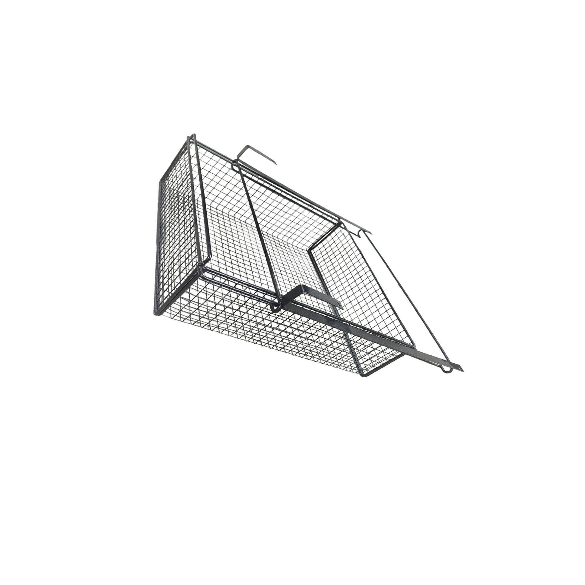 YIXANNX Sturdy Iron Clothes Basket Bin Sliding Under Shelf Storage Organizer For Practical Closet Organization Sliding Under Shelf Storage Organizer For, black, M