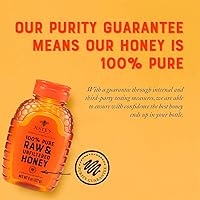 Vista 4 de Nature Nate's Miel 100% pura, cruda y sin filtrar, sabor galardonado, botella exprimible de 8 onzas (paquete de 4)