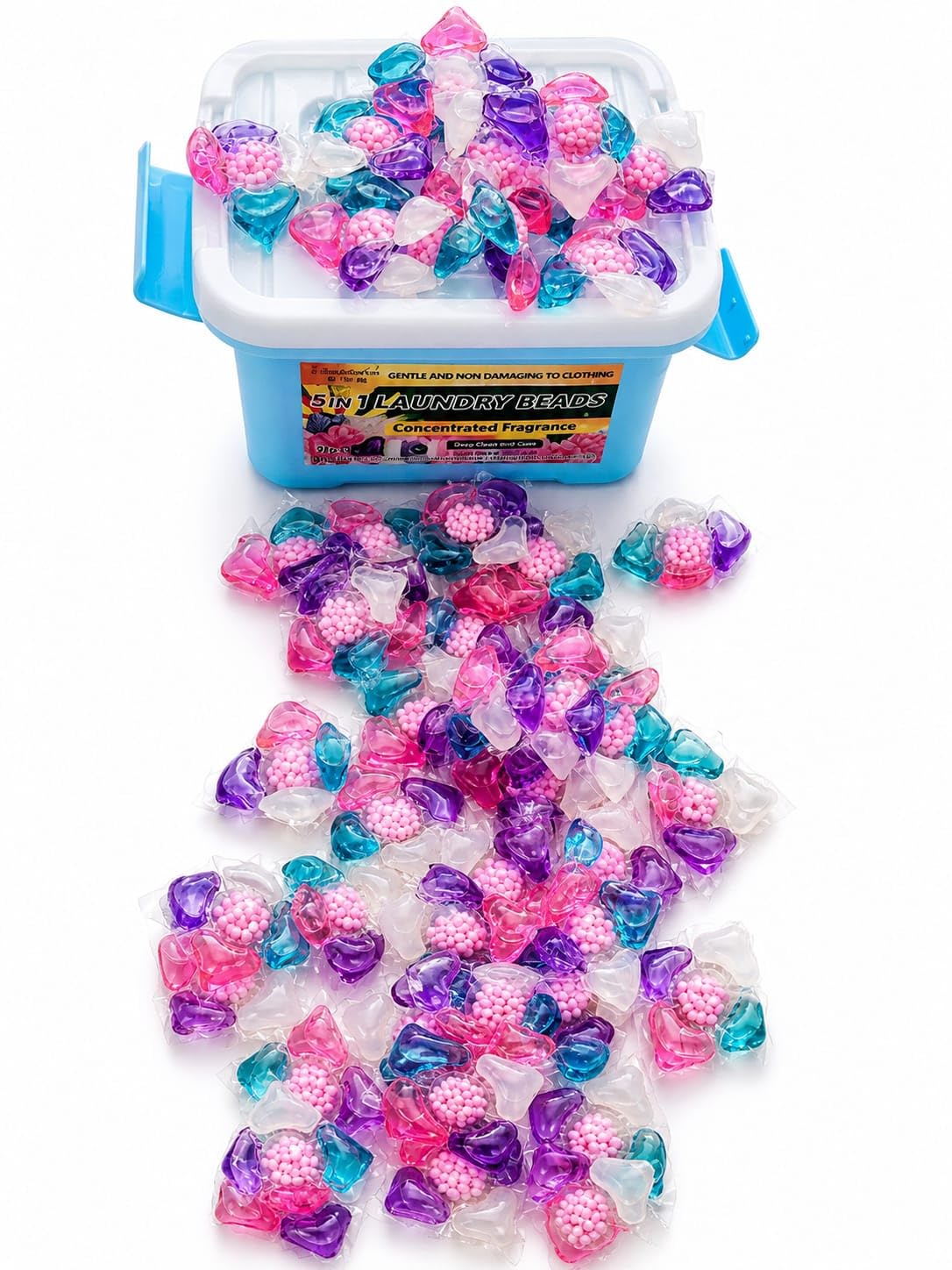 5in1 Laundry Detergent Pods, Concentrated Fragrance, Deep Clean, Gentle on Clothing, Pack of 50-image-16