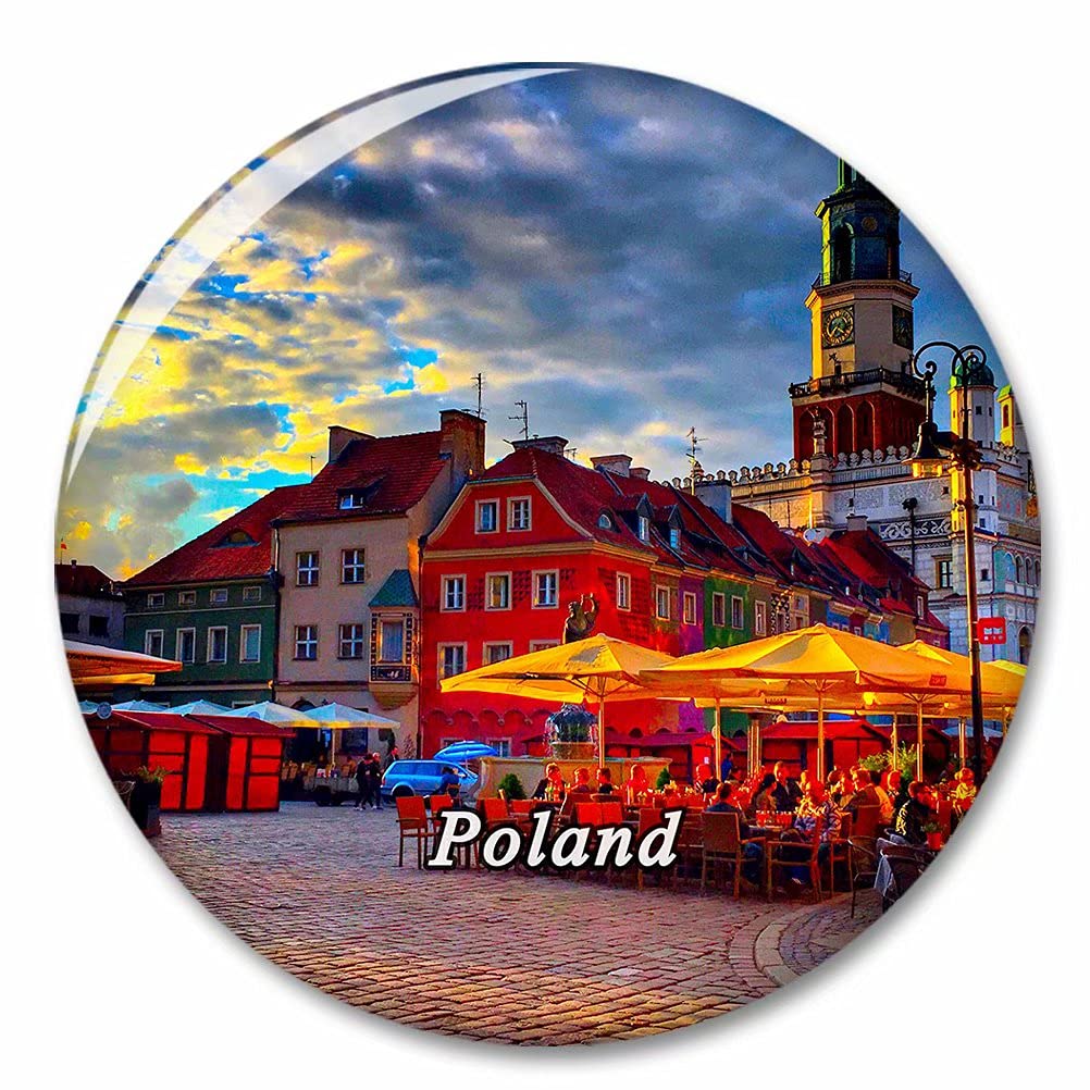 Kxrsm Bxtkpq-Poland-4685 Poland Fridge Magnet Decorative Magnet Bottle Opener Tourist City Travel Souvenir Collection Gift Strong Refrigerator Sticker