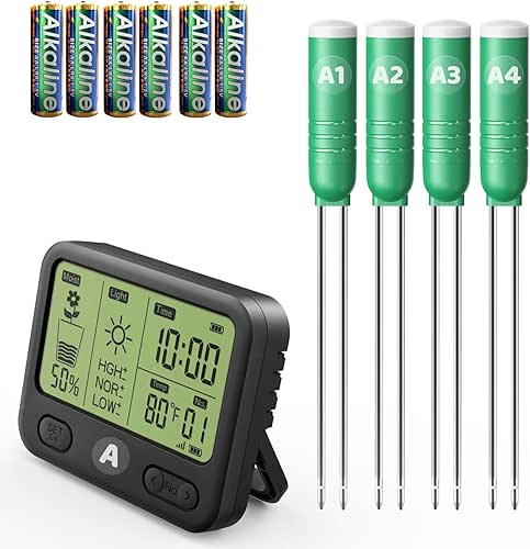 Mylam 4in1 Plant Soil Moisture Meter with 230ft RF Wireless