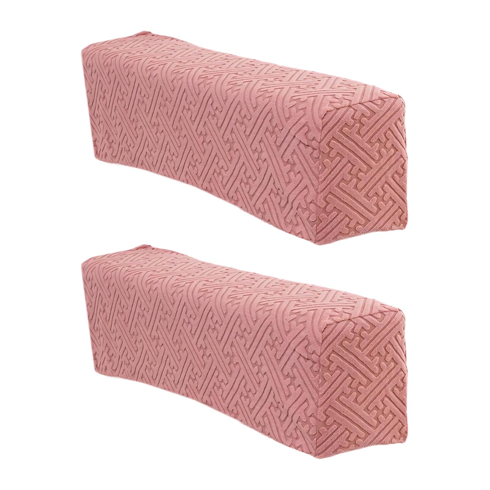 Kaeltsyn Of Stretch Sofa Arm Covers with Antislip Skirt for L Shape Sectional Recliner Couch Machine Washable Velvets Fabric Stretchable Sofa Arm Slipcover